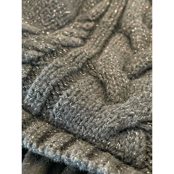 Cherokee girls Black metallic knit sweater dress 4T ruffles - Picture 9 of 9